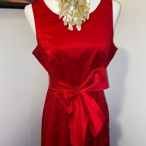 Red Evan-Picone Dress knee length